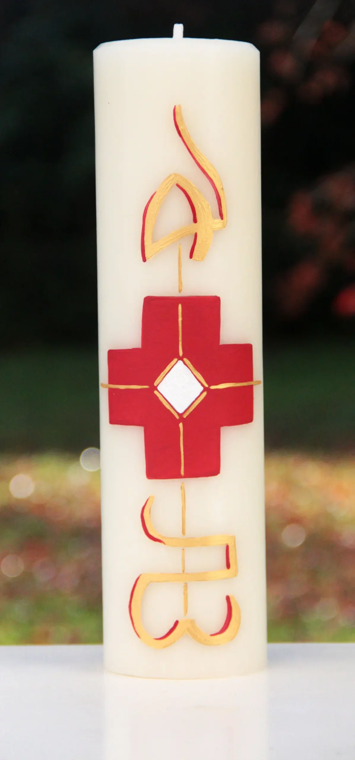 cierge numéro 3 Cierge de Pâques modèle 3