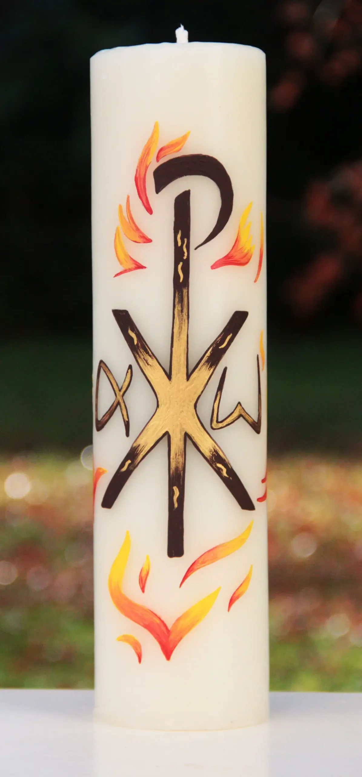 cierge numéro 4 Cierge de Pâques modèle 4