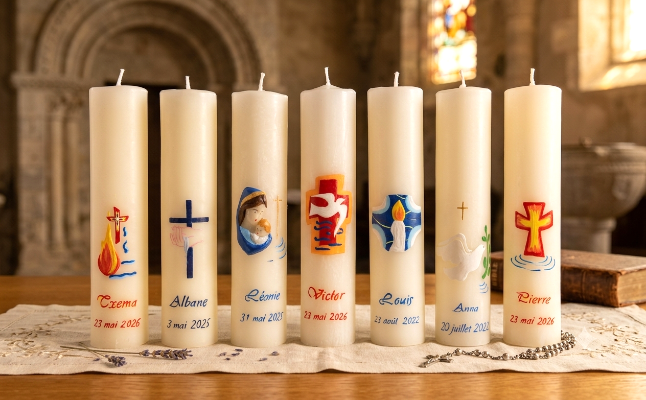Cierges de Baptême